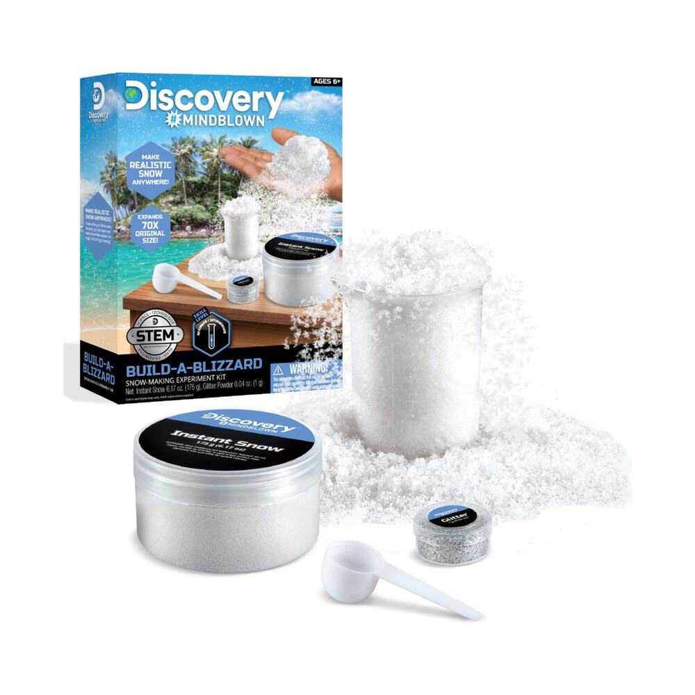 Discovery™ #Mindblown Build-a-Blizzard Snow-Making Experiment Kit Age 5 -7 NWT
